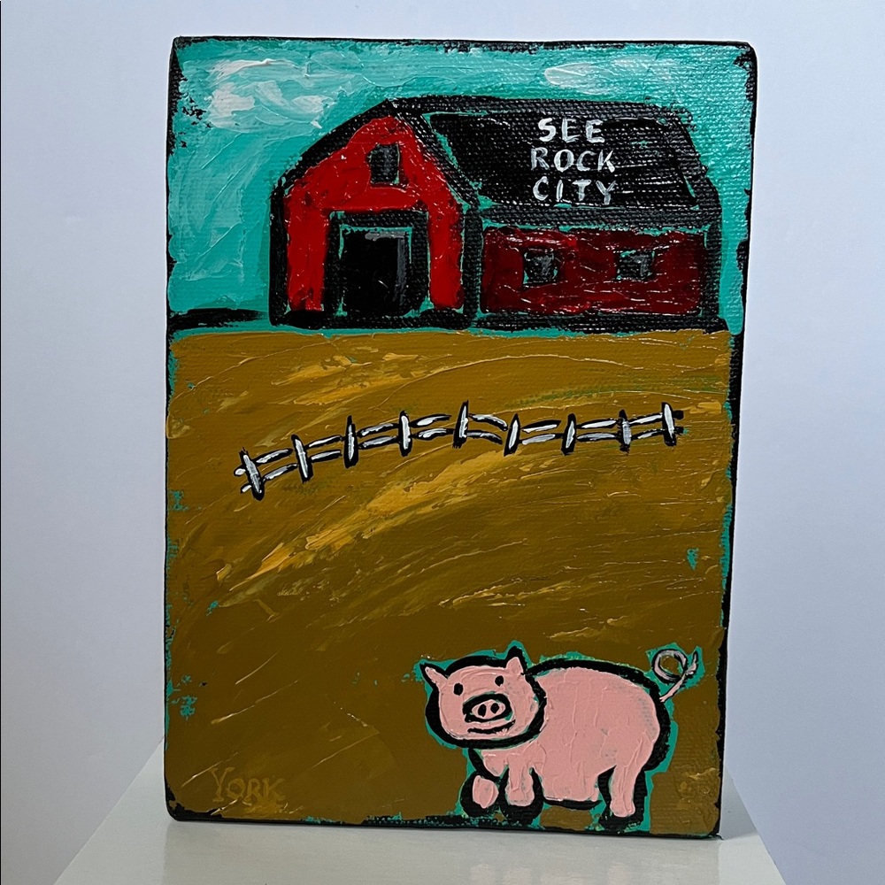 Ron York Painting See Rock City Original Painting Along The Highway